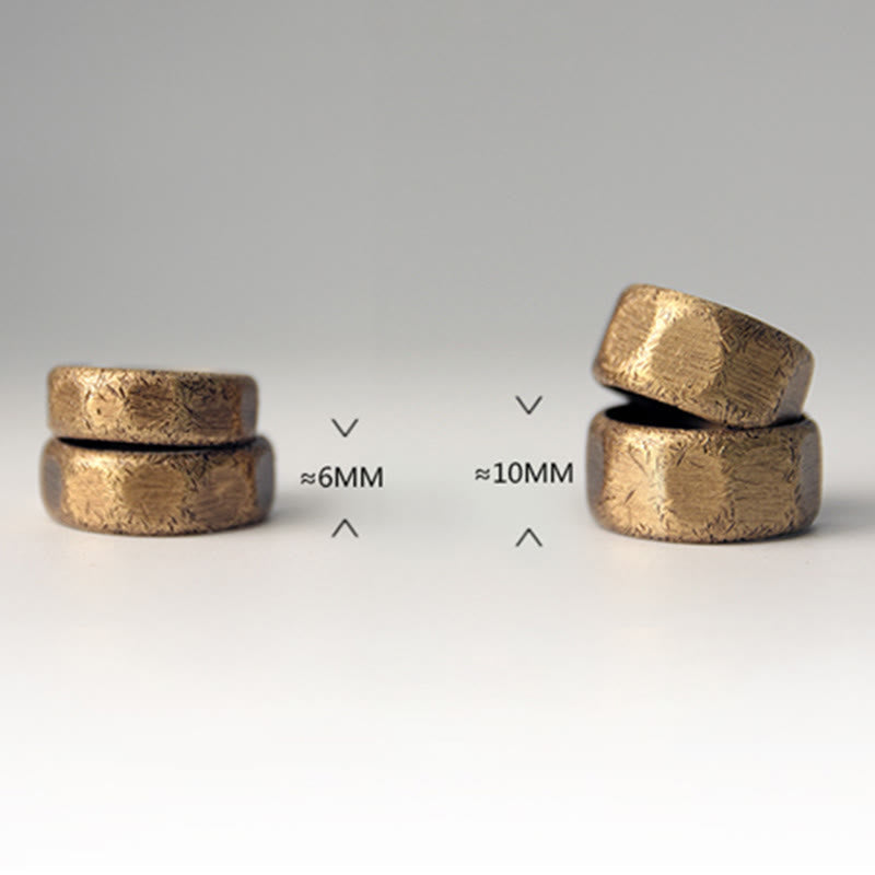 Adjustable Copper Brass Wealth Ring | Spiritual Healing & Luck