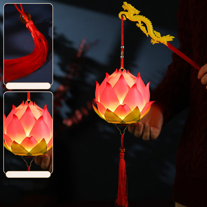 DIY Lotus Flower Dragon Lantern | Spiritual Home Accent