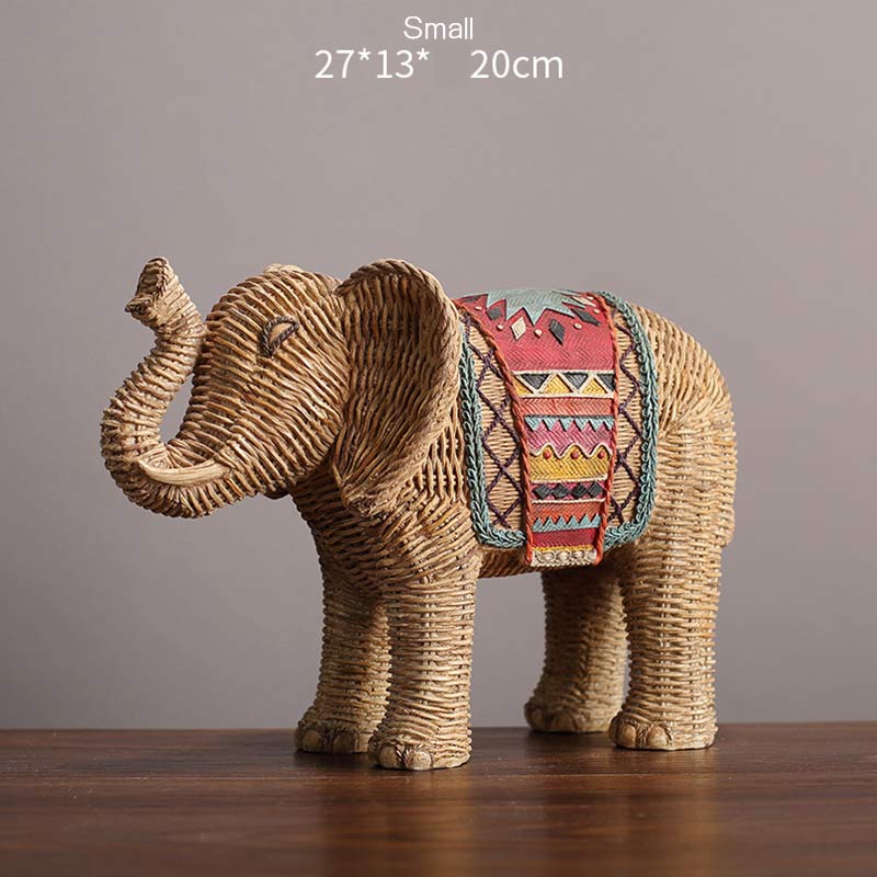 Elephant Resin Decoration for Wisdom & Wealth Home