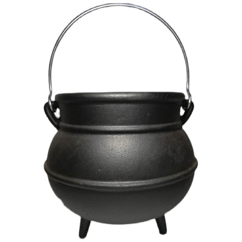 Cast Iron Triple Moon Cauldron for Meditation Rituals
