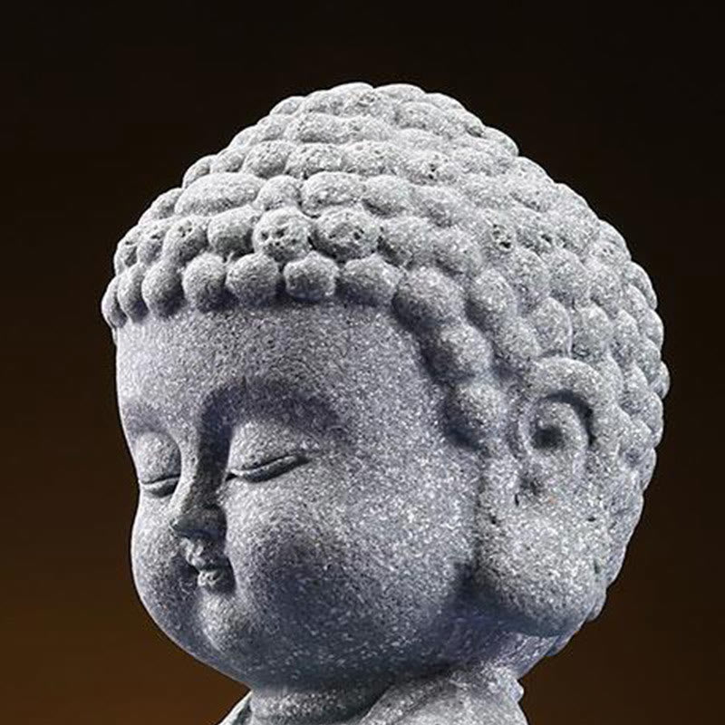 Sandstone Buddha Statue for Meditation and Serenity 6.7cm