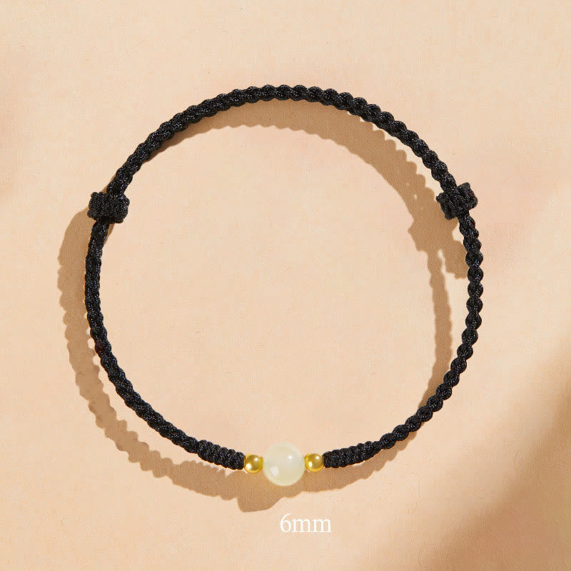 8mm Jade Lucky Bead Prosperity Bracelet