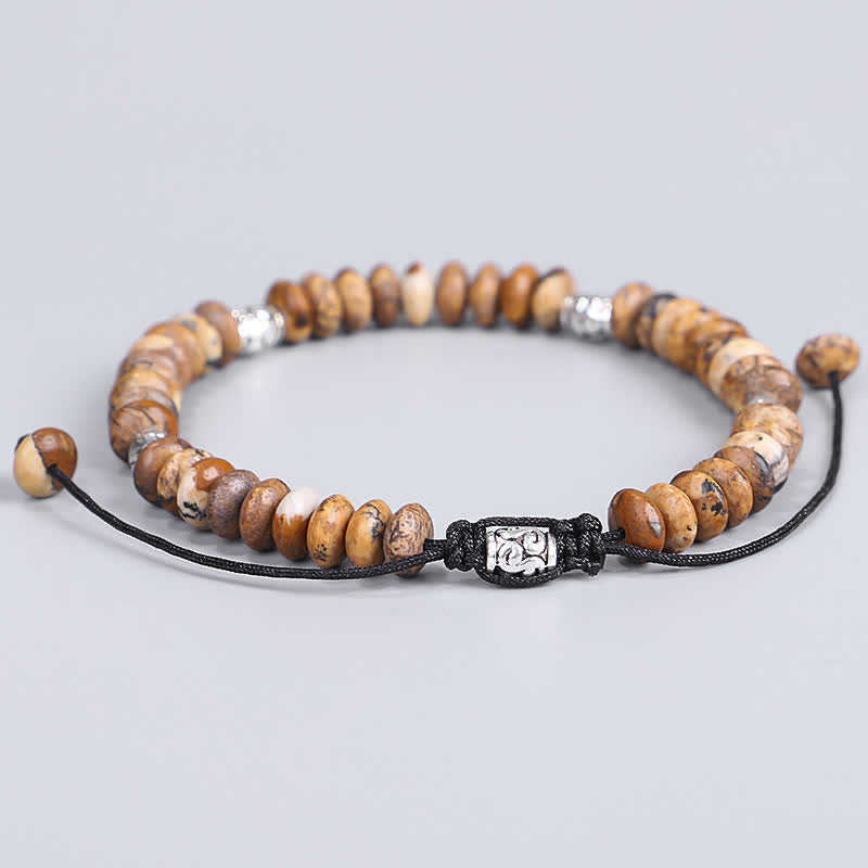 Picture Jasper Spiritual Bracelet for Positive Energy and Protection