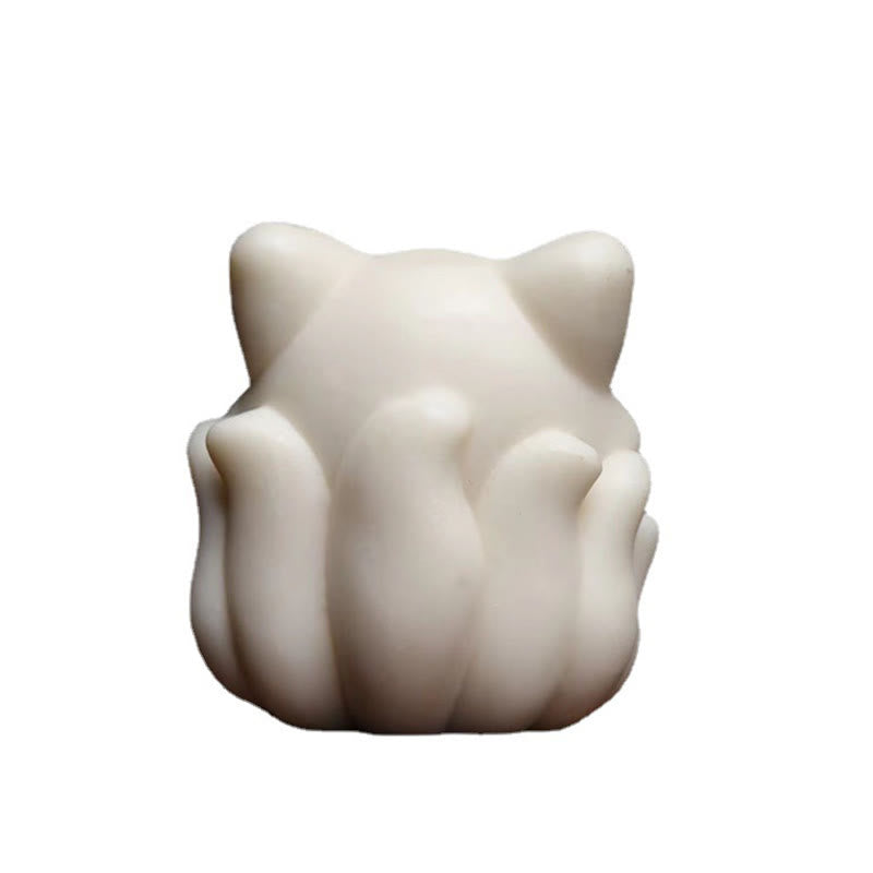 Mini Nine Tailed Fox Zen Blessing Decoration