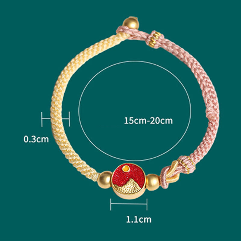 Unisex Mountain and Sea Copper String Spiritual Bracelet