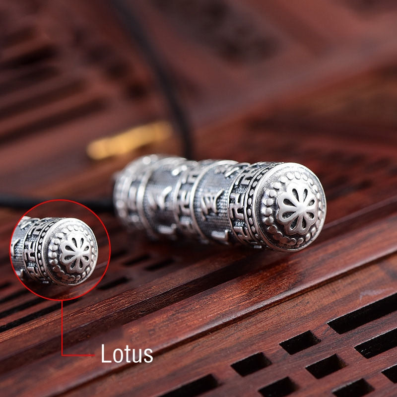 Copper Om Mani Padme Hum Necklace for Luck & Protection