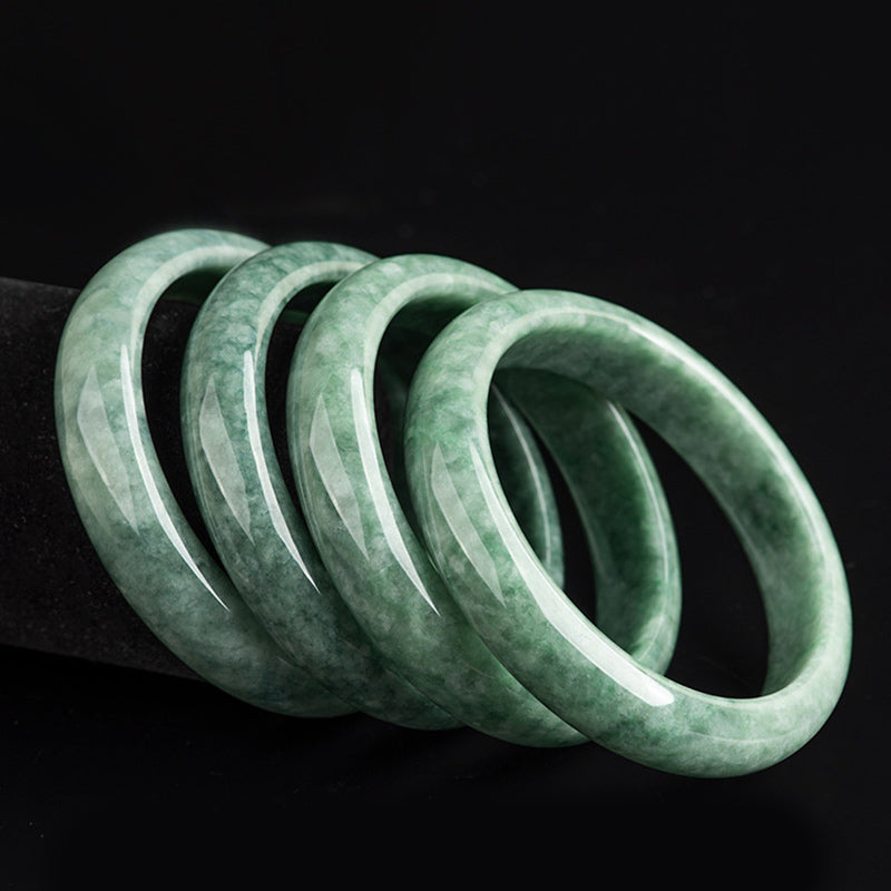 Natural Jade Luck Wealth Bangle Bracelet 58mm