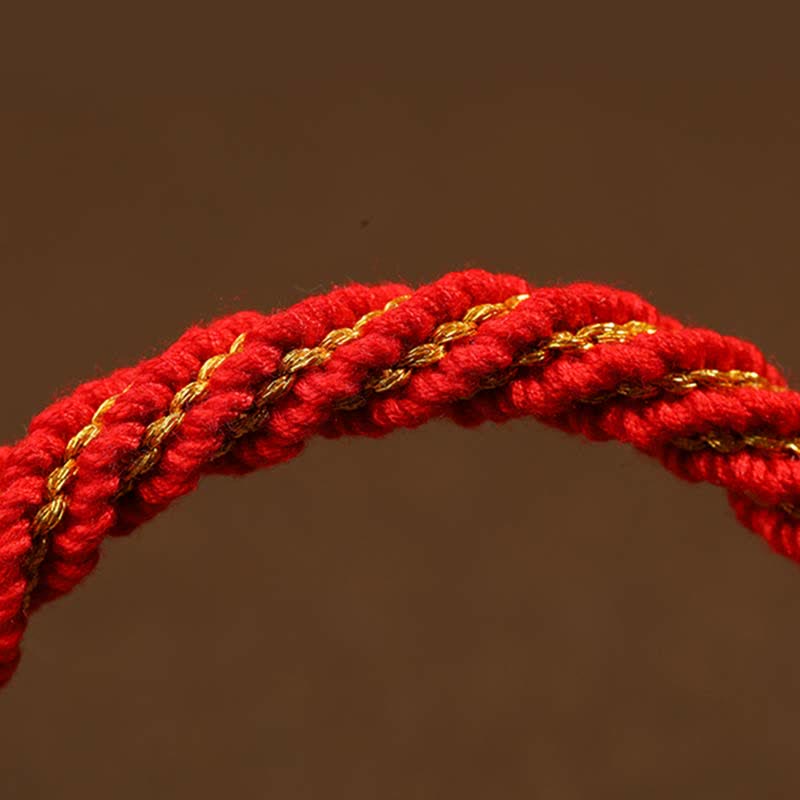 Tibetan Handmade Luck Protection Thangka Prayer Bracelet