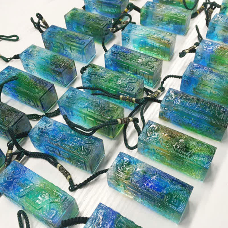 Liuli Feng Shui Crystal Art Piece for Zen Decor Balance