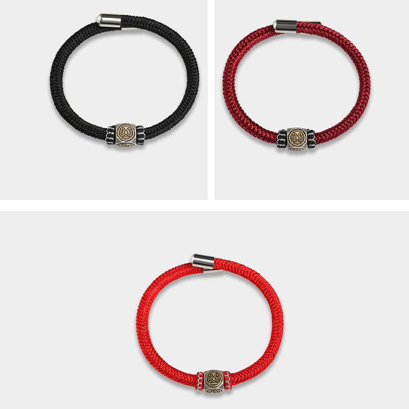 925 Sterling Silver King Kong Knot Faith Strength Bracelet