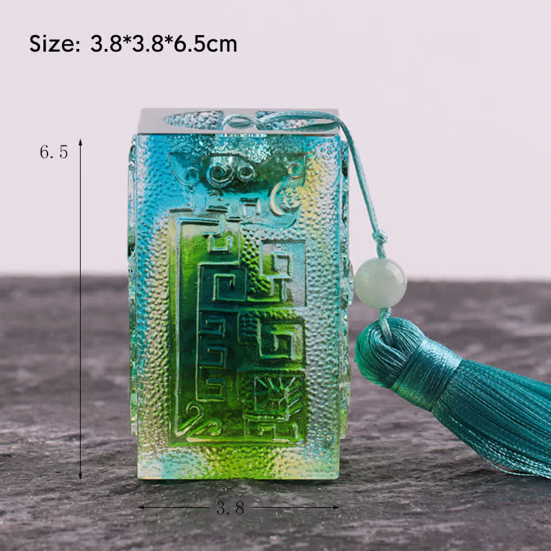 Liuli Feng Shui Crystal Art Piece for Zen Decor Balance