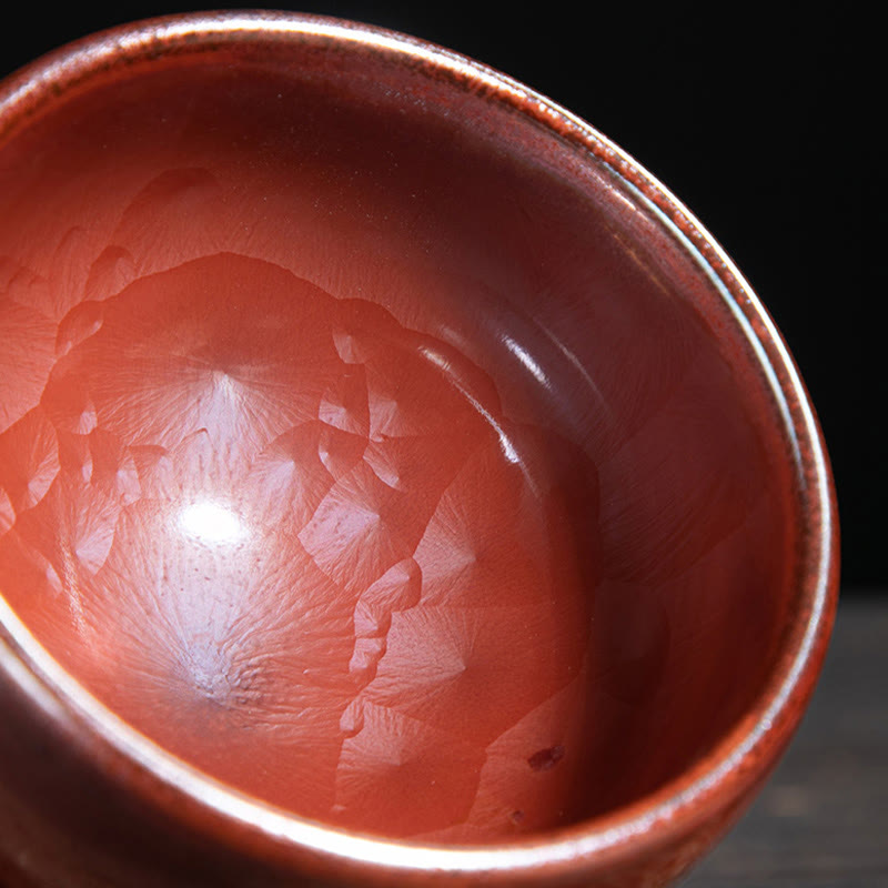 Handmade Lotus Design Ceramic Tea Cup for Kung Fu Tea Ceremony