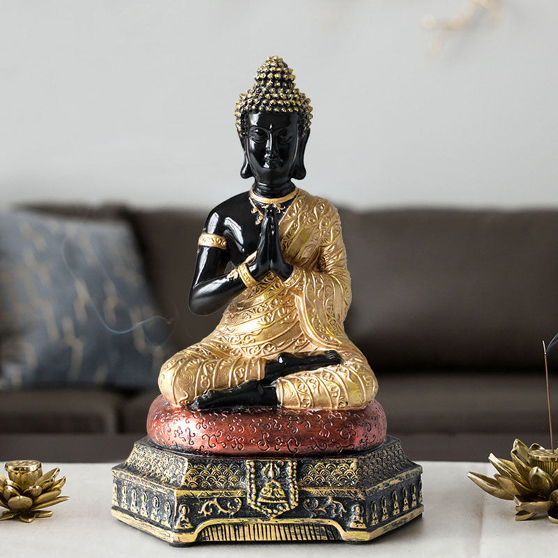 Buddha Compassion Resin Statue for Serenity and Luck