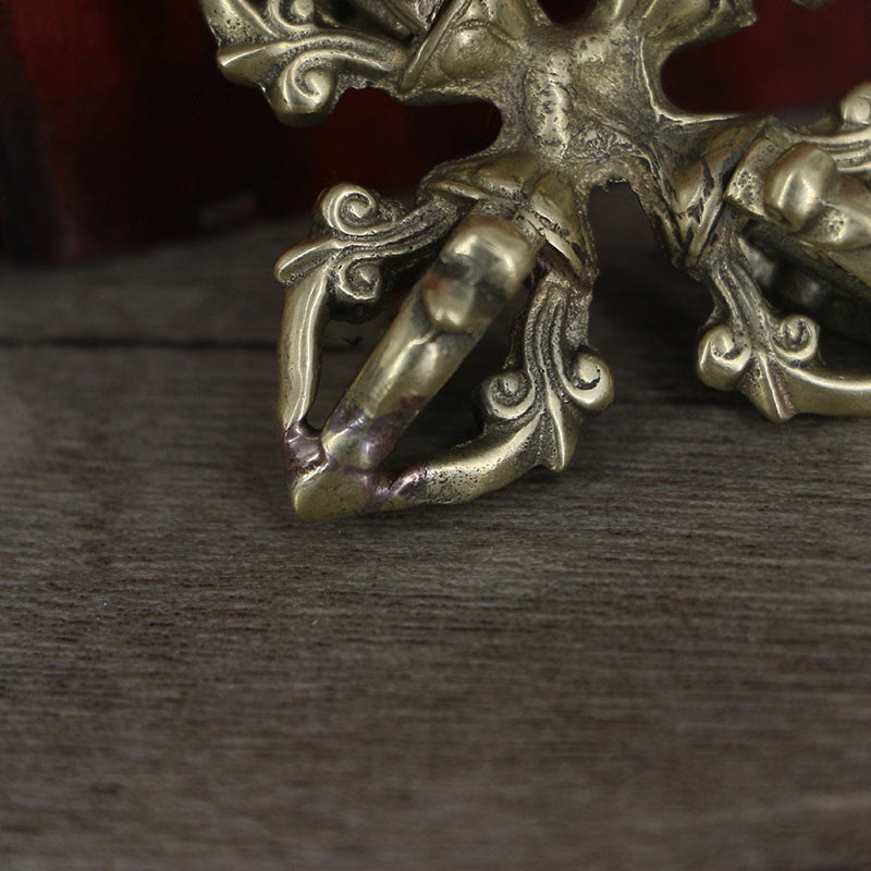 6.7cm Copper Double Dorje Vajra Spiritual Strength Ritual