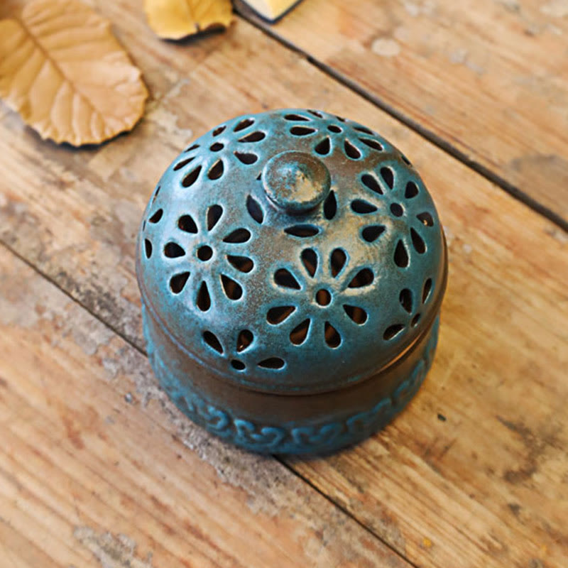 8.5cm Ceramic Incense Burner for Meditation and Relaxation