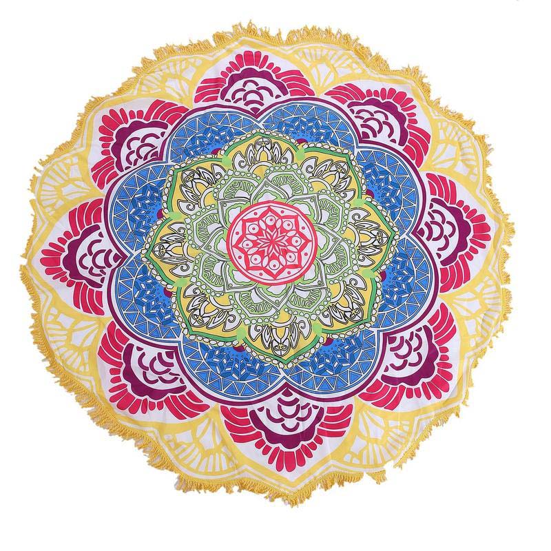 150x150cm Polyester Mandala Tapestry for Meditation & Decor