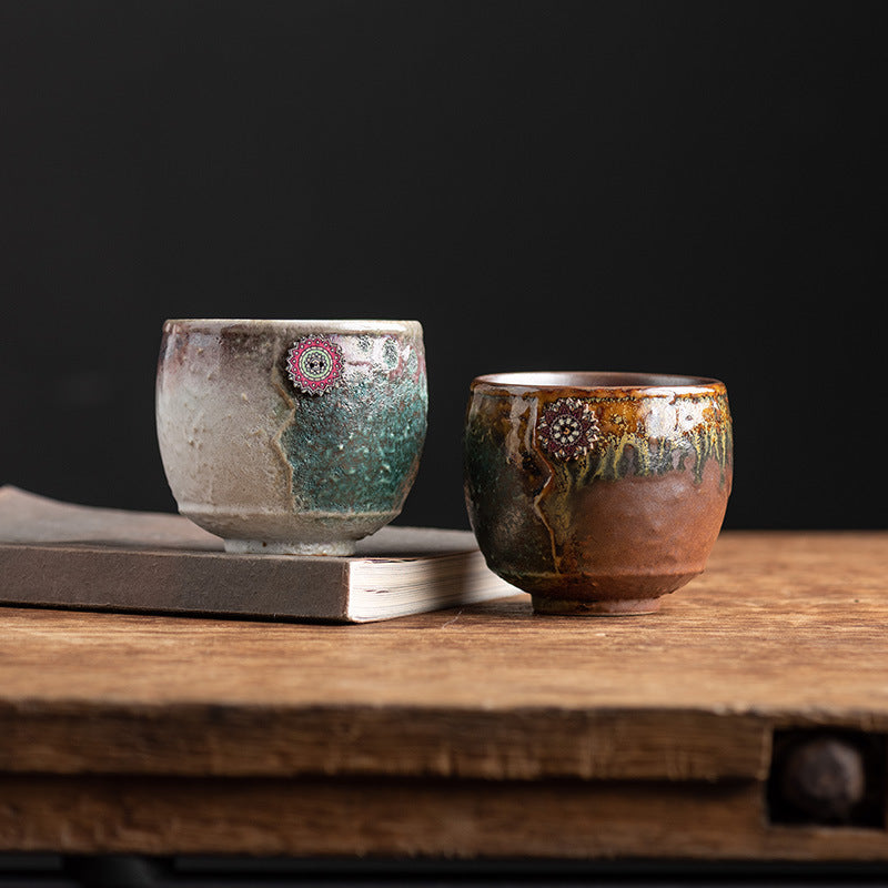 250ml Sunflower Kiln Change Ceramic Zen Coffee Mug