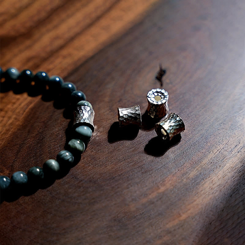 108 Beads Eagle's Eye Stone Mala Bracelet for Positive Energy