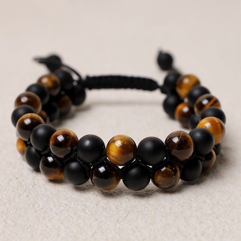 8mm Tiger Eye Protection Courage Bracelet
