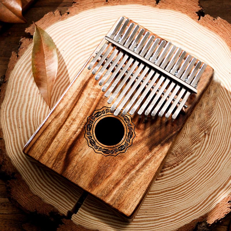 17 Keys Mahogany Wood Meditation Kalimba Thumb Piano