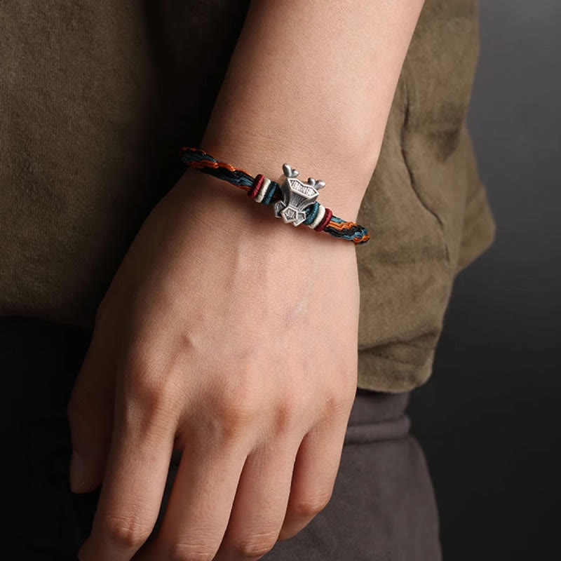 Unisex Chinese Zodiac Reincarnation Knot Bracelet | Sterling Silver