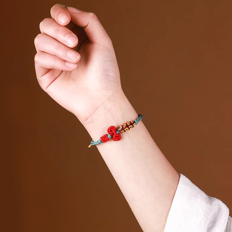 Red String Bracelet with Wenchang Knot | Luck & Strength