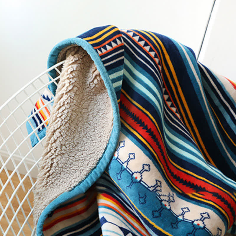 Geometric Warm Soft Zen Decor Throw Blanket 127x152cm