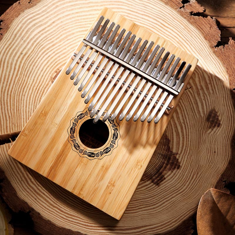 17 Keys Mahogany Wood Meditation Kalimba Thumb Piano