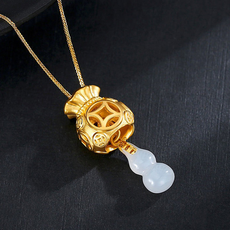 Auspicious Feng Shui Jade Pendant Necklace for Luck & Healing