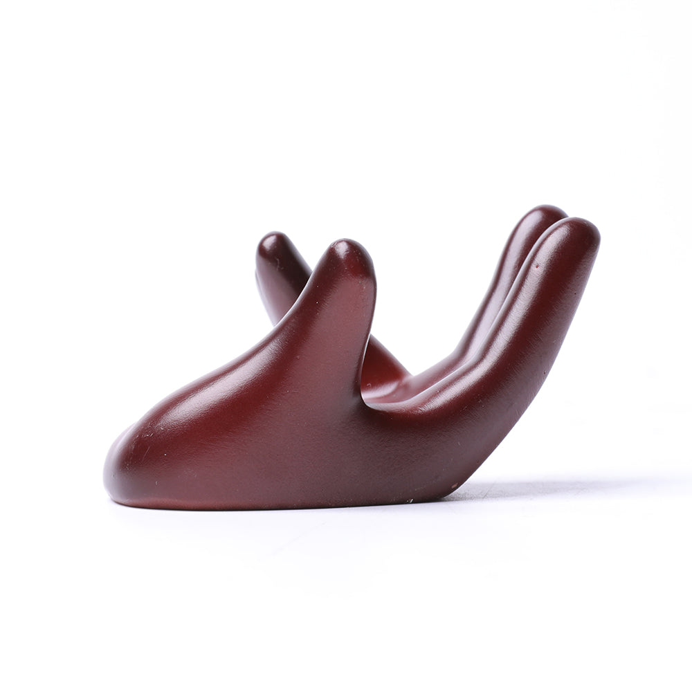 7cm Resin Hand Shape Crystal Display Stand for Healing