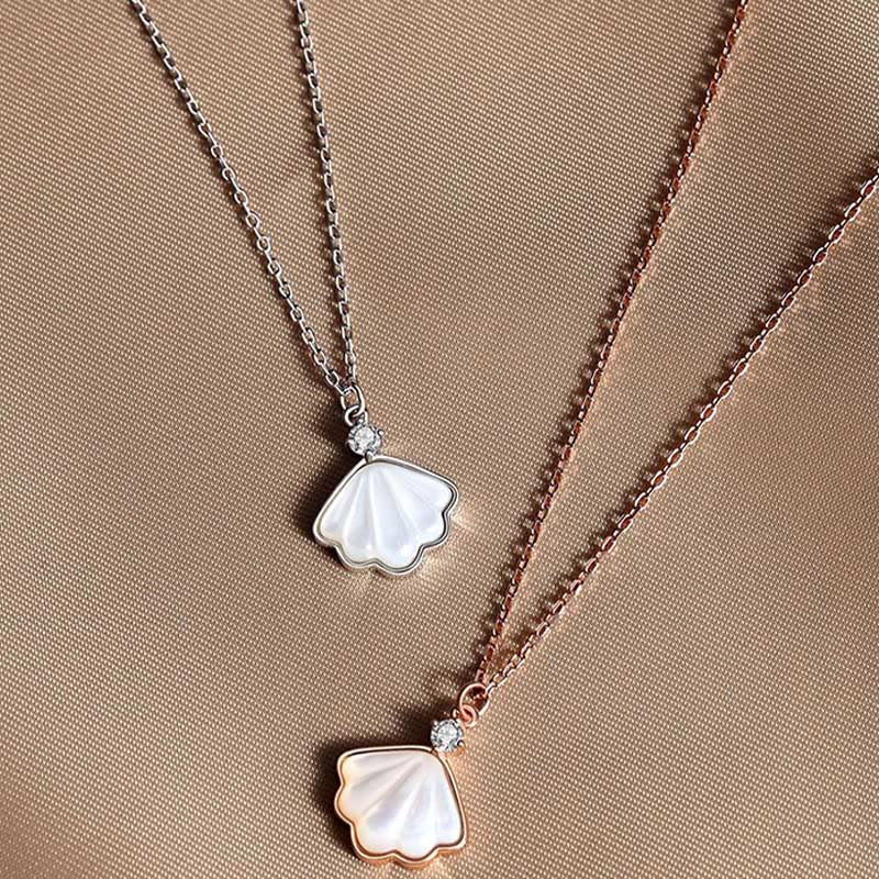 925 Sterling Silver Tridacna Stone Spiritual Jewelry Set