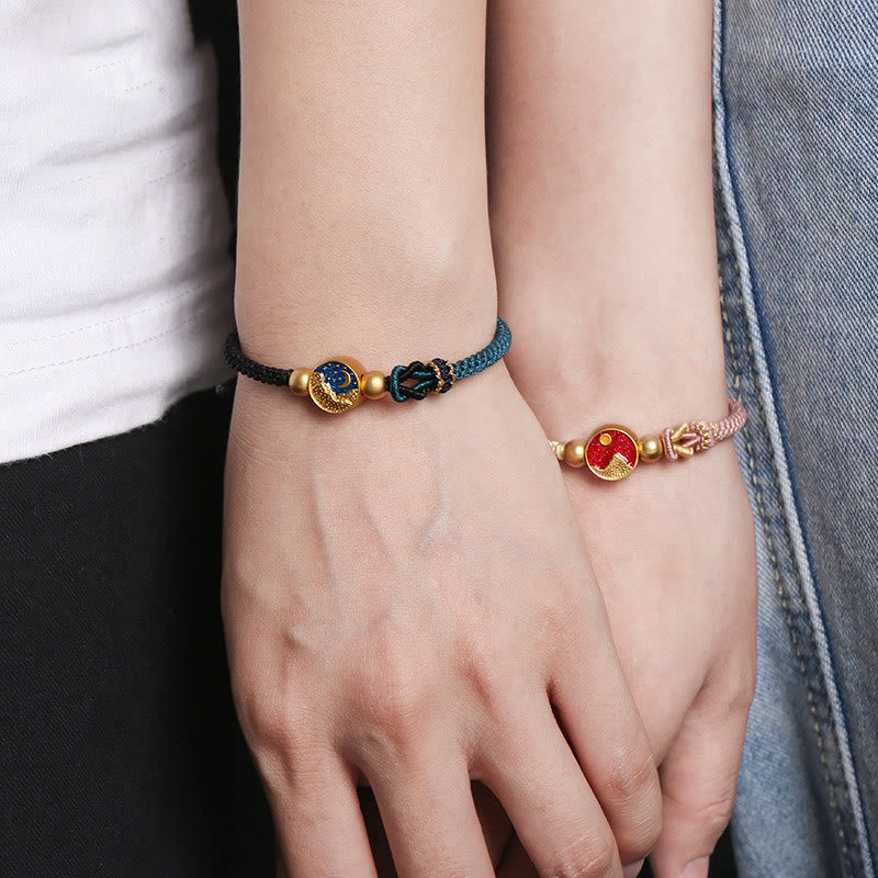 Unisex Mountain and Sea Copper String Spiritual Bracelet