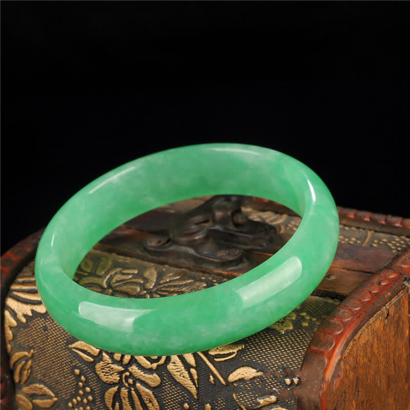 Jade Bangle Bracelet 58mm for Abundance & Protection