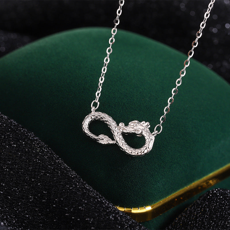 999 Sterling Silver Dragon Necklace | Endless Knot Success