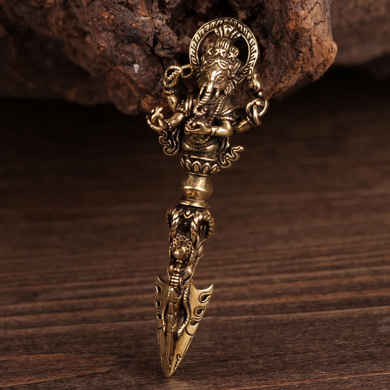Ganesh Dorje Vajra Spiritual Power Necklace Pendant