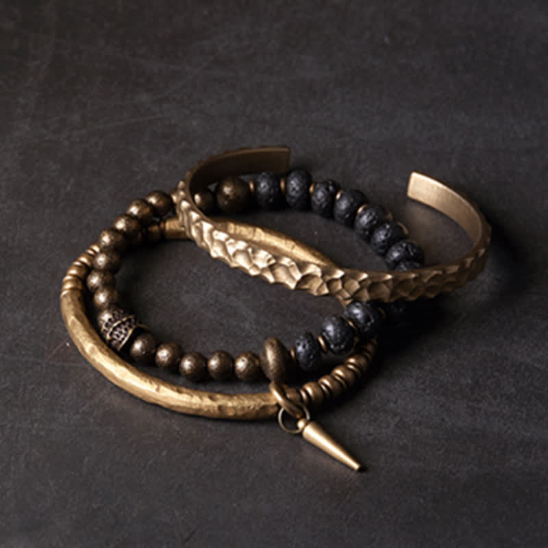 8mm Lava Rock Copper Spiritual Balance Bracelet