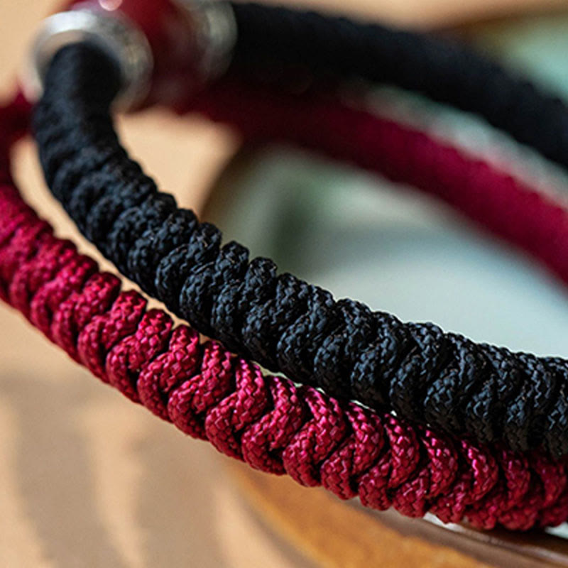 Men's Cinnabar Bracelet 12mm Beads | Sterling Silver Calm