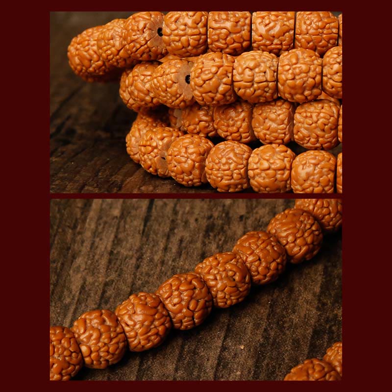 Tibet 108 Beads Bodhi Seed Zodiac Charm Mala Bracelet