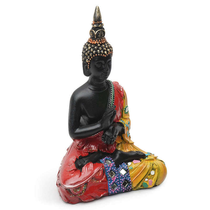 12cm Thai Buddha Serenity Resin Statue for Home Peace