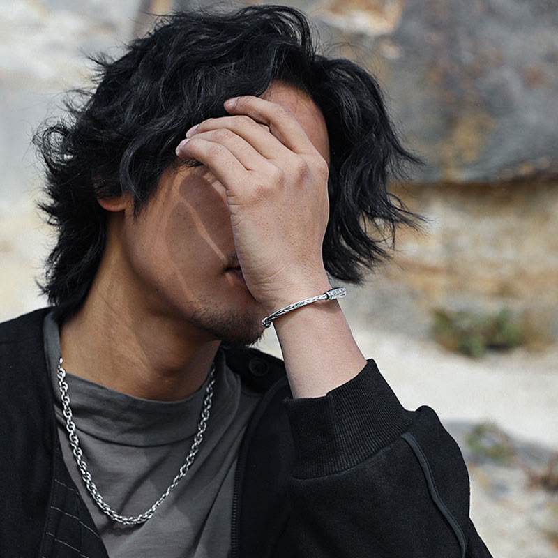 Adjustable Copper Om Mani Padme Hum Focus Cuff Bracelet