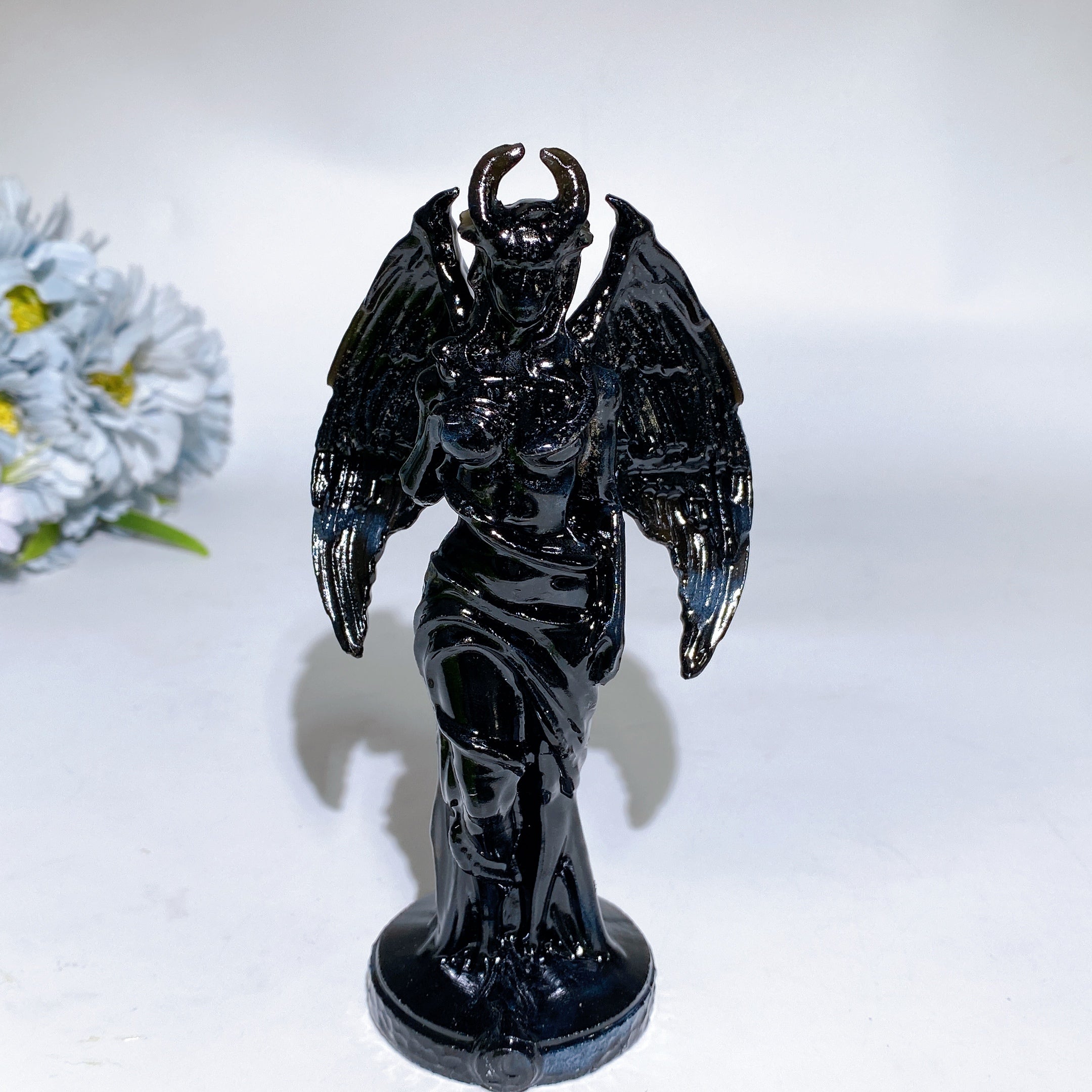 7x15cm Crystal Lilith Carving Figurine in Sodalite