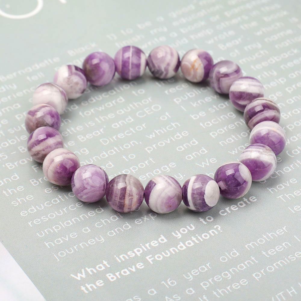 8-12mm Amethyst Dream Bracelet for Meditation