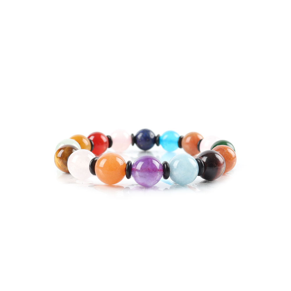 8-12mm Chakra Healing Bracelet for Energy Balance