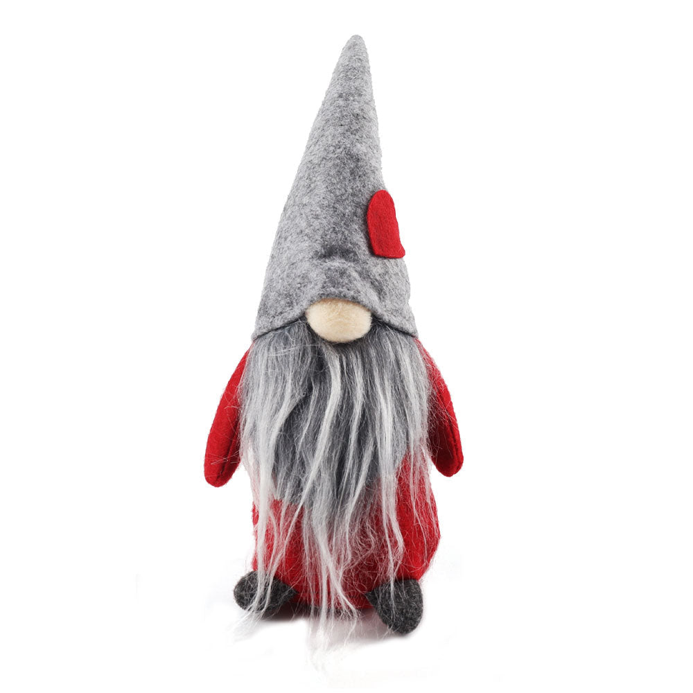 8.25 inch Christmas Gnome Plush Dwarf Spirit Statue