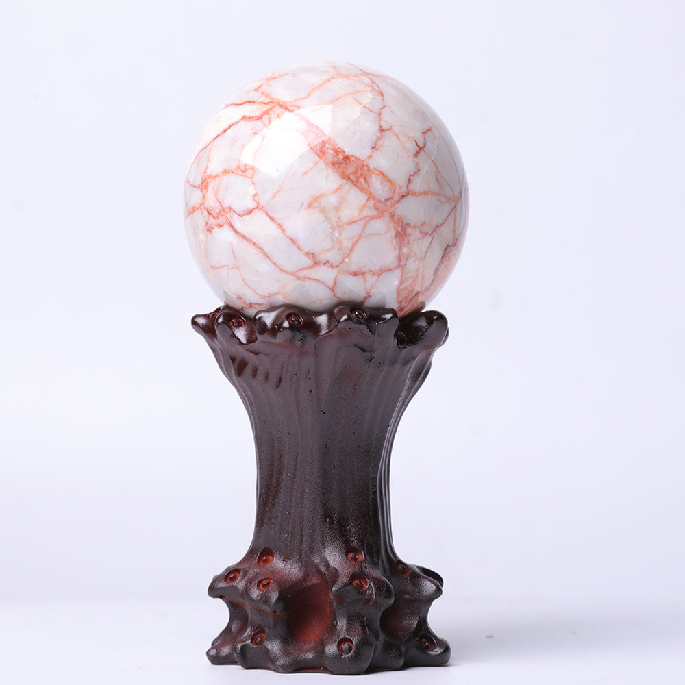 8.5cm Resin Crystal Display Stand for Healing Decor