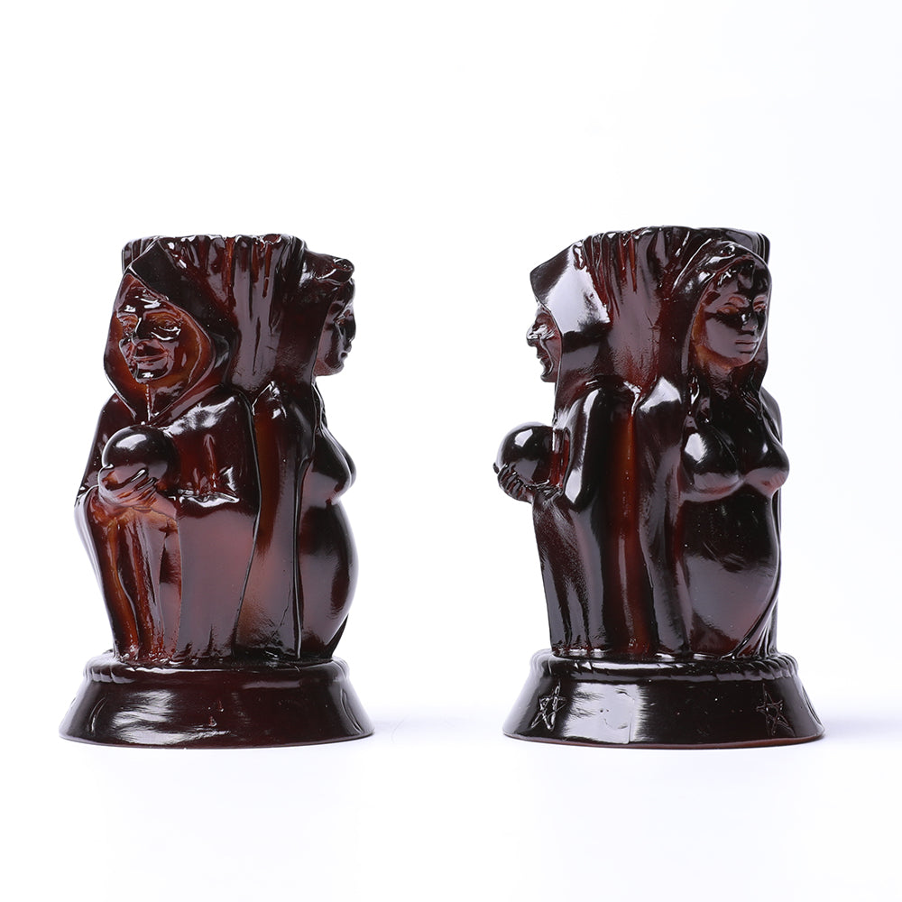 8.5cm Resin Goddess Statue Crystal Display Stand