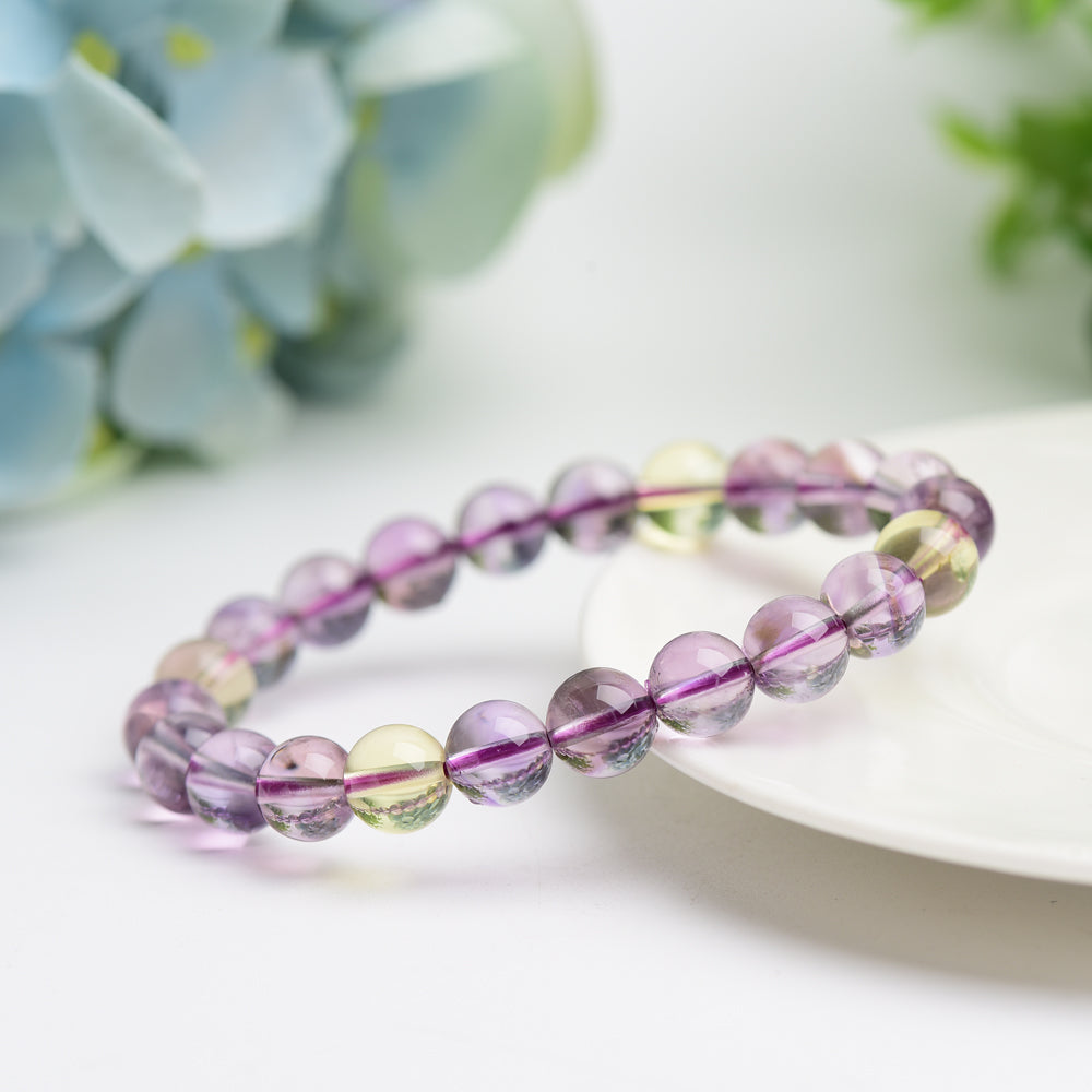 8.5mm Ametrine Healing Bracelet for Spiritual Protection