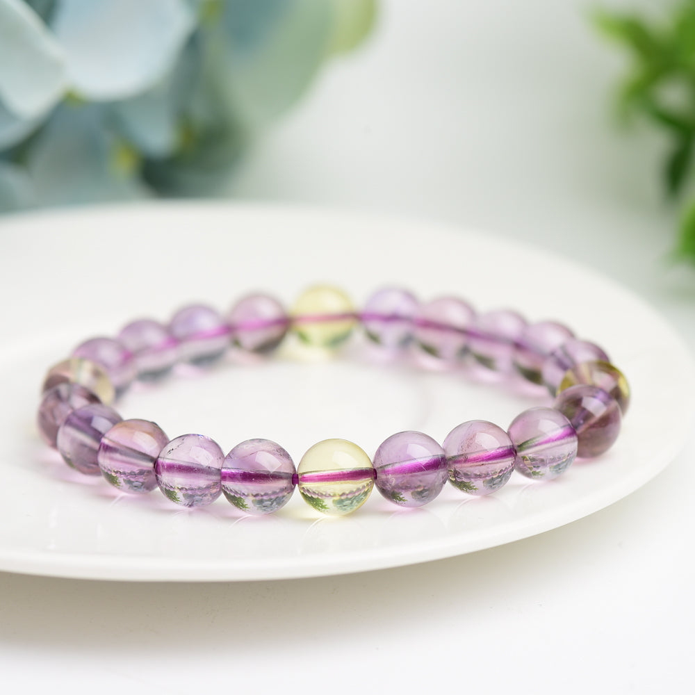 8.5mm Ametrine Healing Bracelet for Spiritual Protection