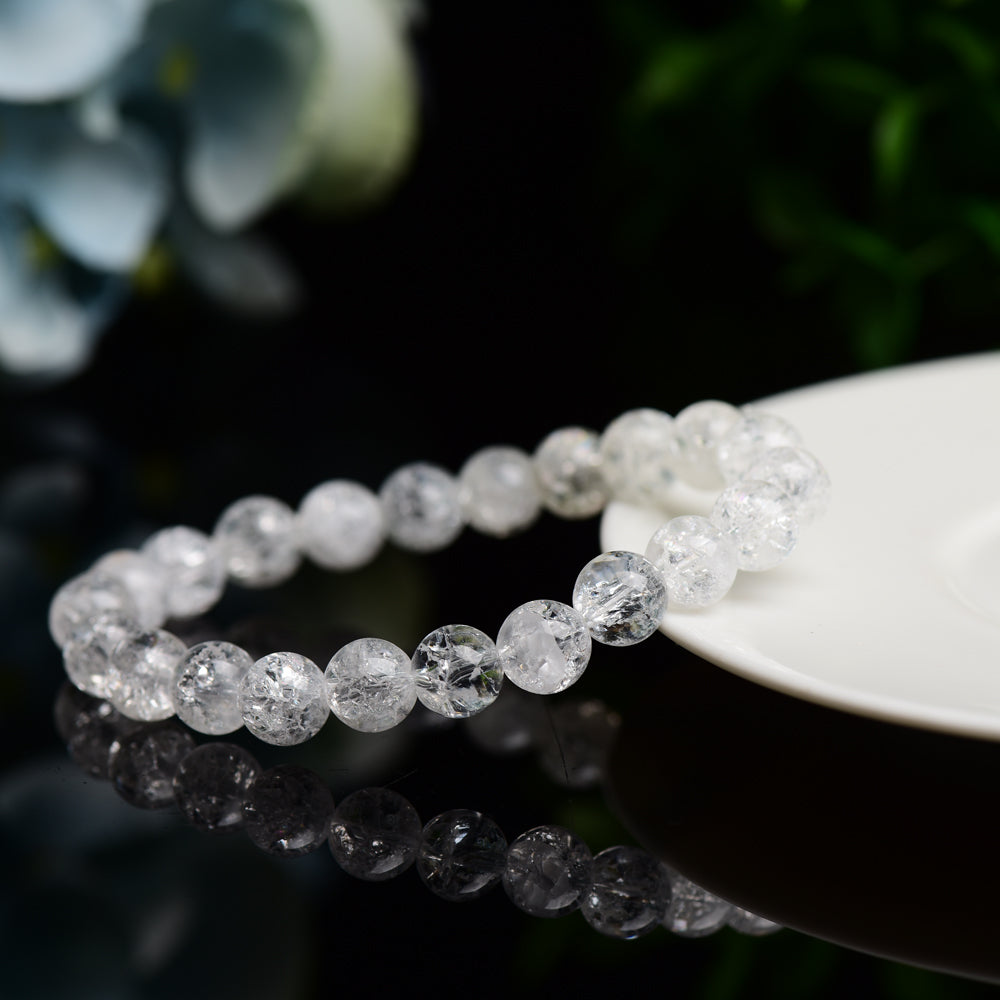 8.5mm Clear Quartz Crystal Healing Bracelet