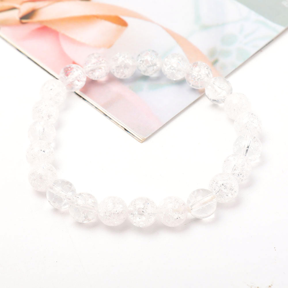 8.5mm Clear Quartz Crystal Healing Bracelet